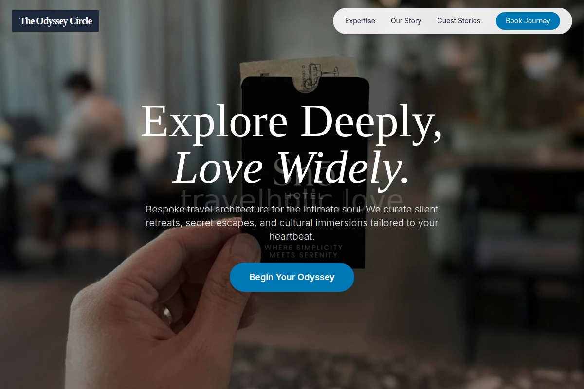 Intimate Travel Booking